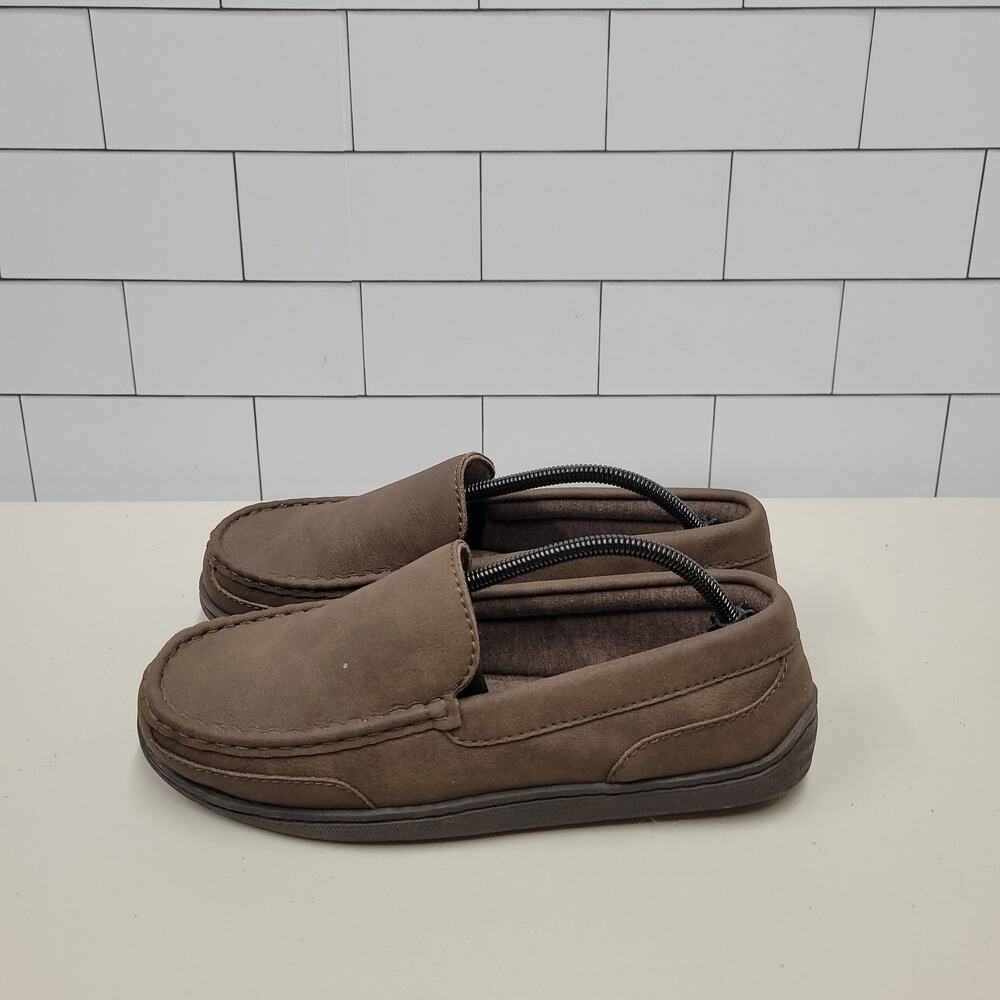 My Slippers Men’s Size 10 Brown Moccasin Memory Foam House Shoes Loafers